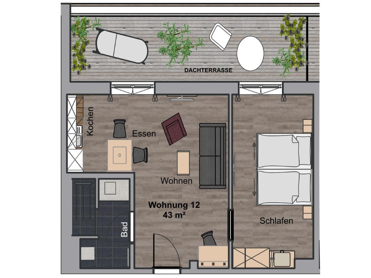 אפרטהוטל Boardinghouse Karlsdorf-Neuthard חדר תמונה